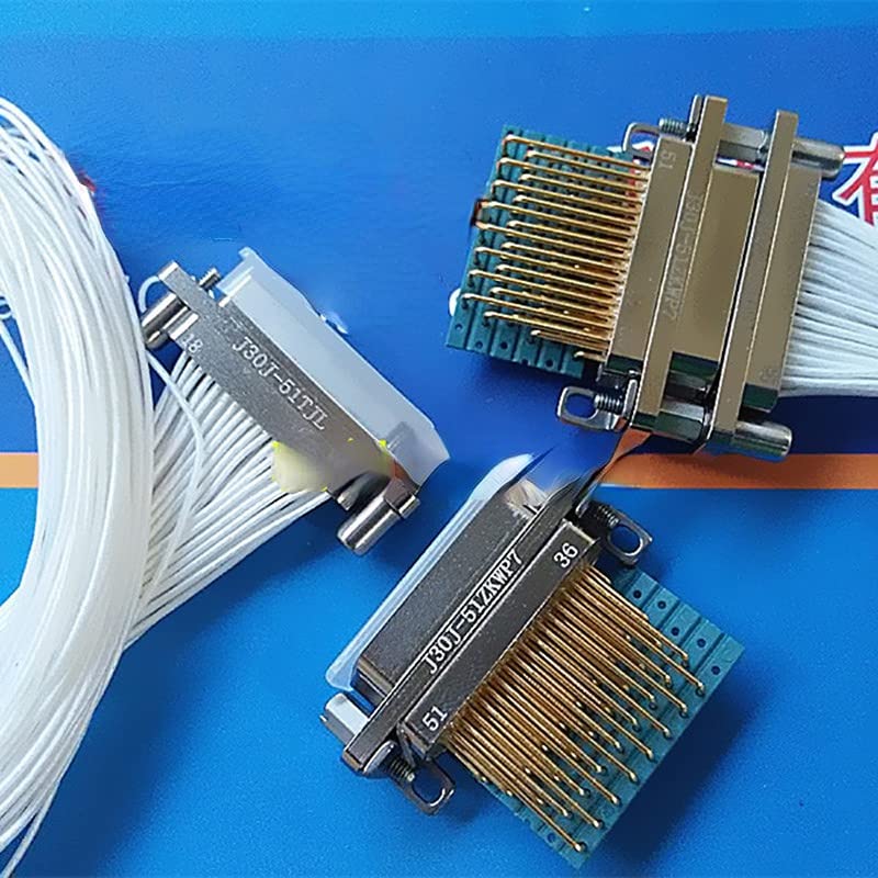 1PCS J30J-51TJL J30J-51ZKP J30J-51ZKWP7-J/ZKN-J rectangular connector 51TJ/ZK (J30J-51TJW 6-Row Curved Needle)