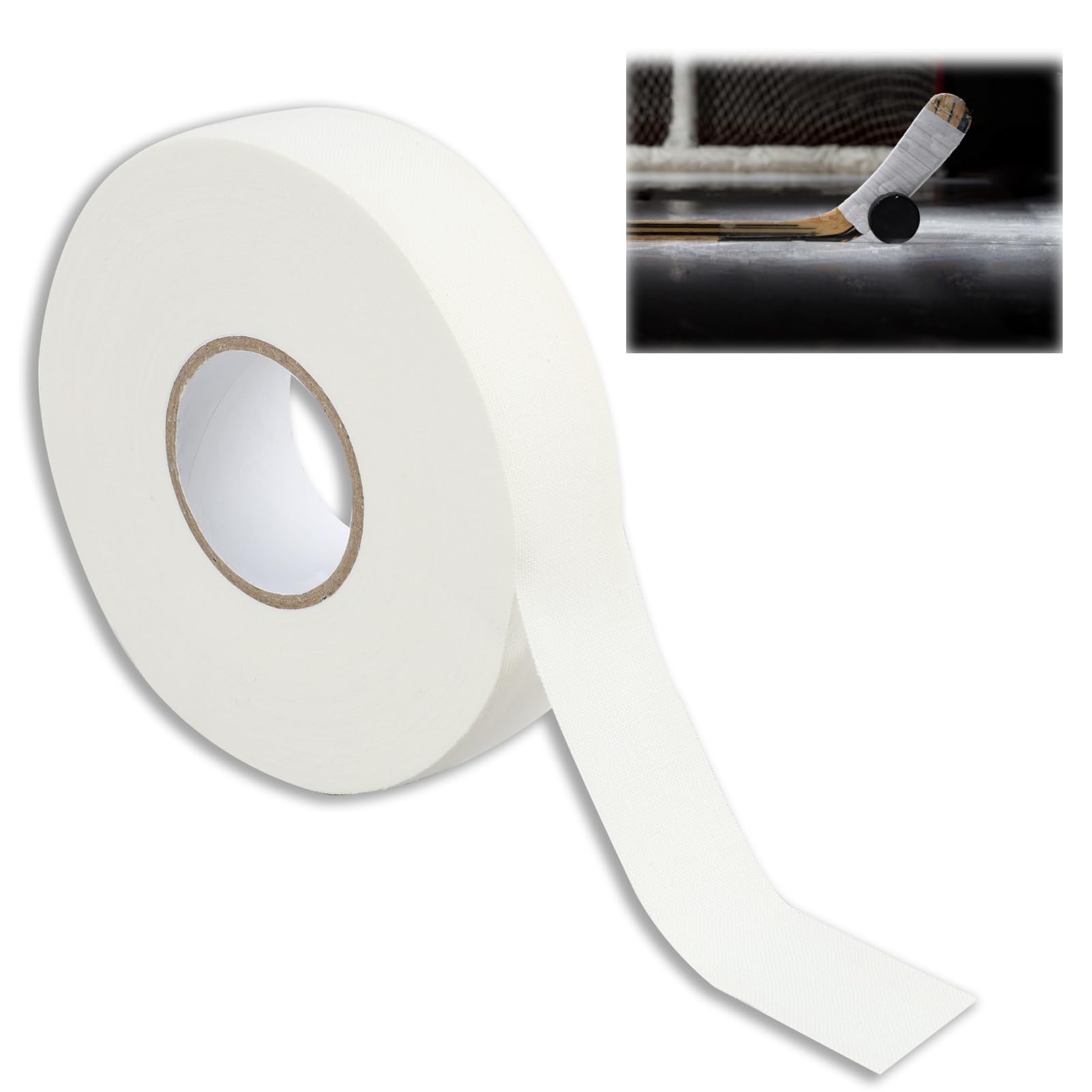 1pcs Nastro Hockey Nastro - Nastro di Presa per Sport,Nastro Impugnatura Racchetta, Antiscivolo e Assorbente, Facile da Applicare, 25M x 2.5cm, Resistente e Confortevole