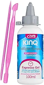 Kit Removedor de Cutículas Kinq Gel e Espátulas para Manicure