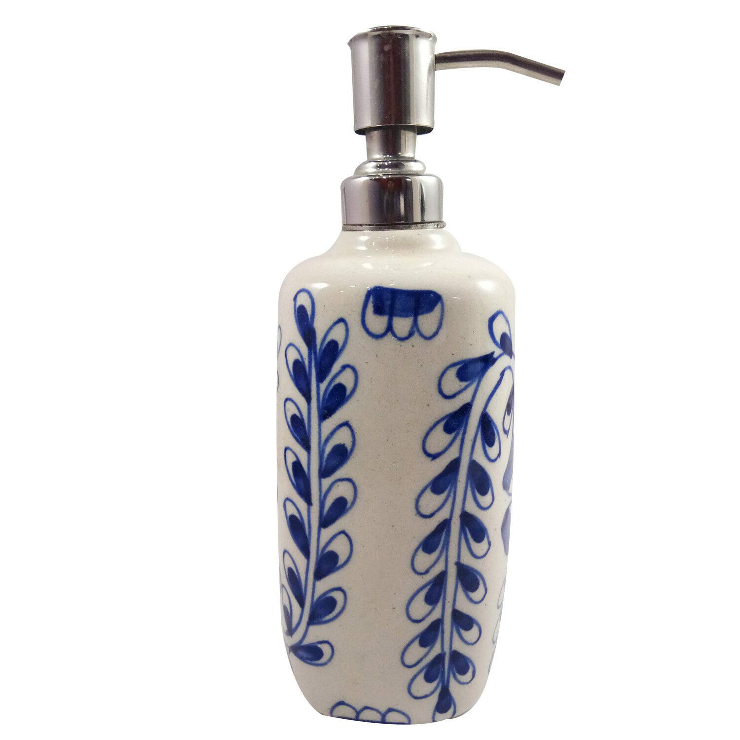 India Meets India Handicraft Ceramic Soap dispencer 300 ml Kitchen Soap dispencer, Best Gifting, Made By Awarded Indian Artisan