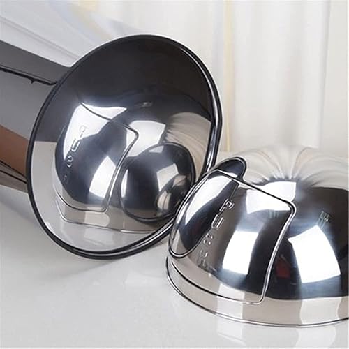 Miniatura 3 de Bote de basura cilíndrico con tapa oscilante y barril interior de gran capacidad, de acero inoxidable, cubo de basura al aire libre para uso