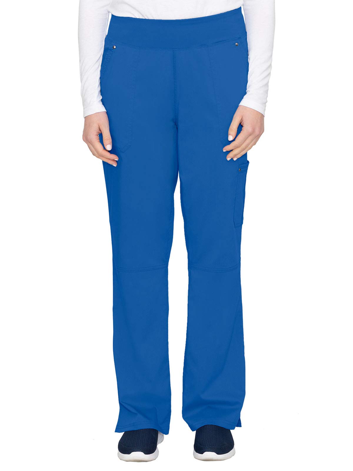 Purple Label Yoga Women's Tori 9133 5 Pocket Knit Waist Pant - Blue - XS