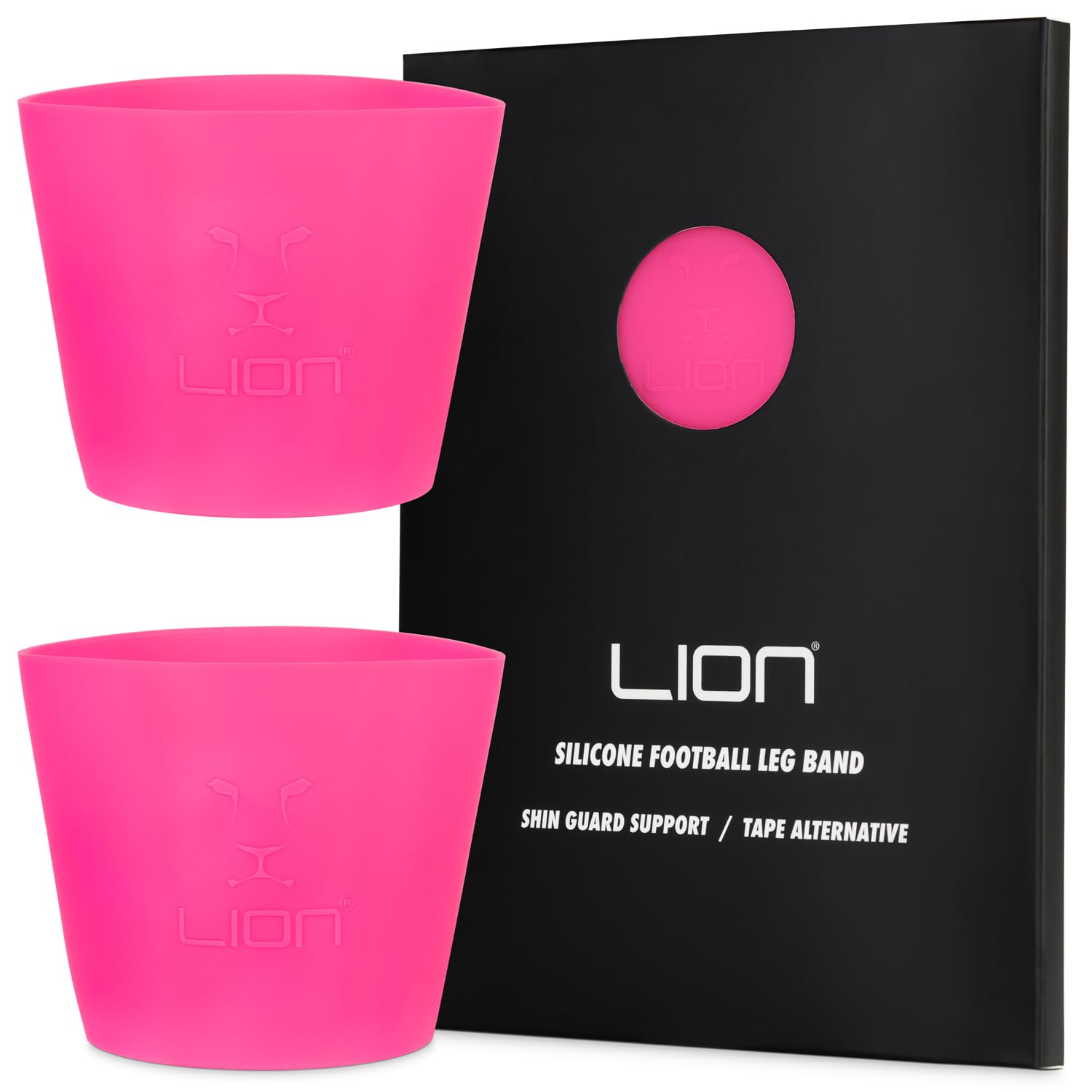 Silicone Football Leg Bands For Adults & Kids - Tape Alternative To Hold Shin Pads In Place - Variety Of Colours To Match Your Kit