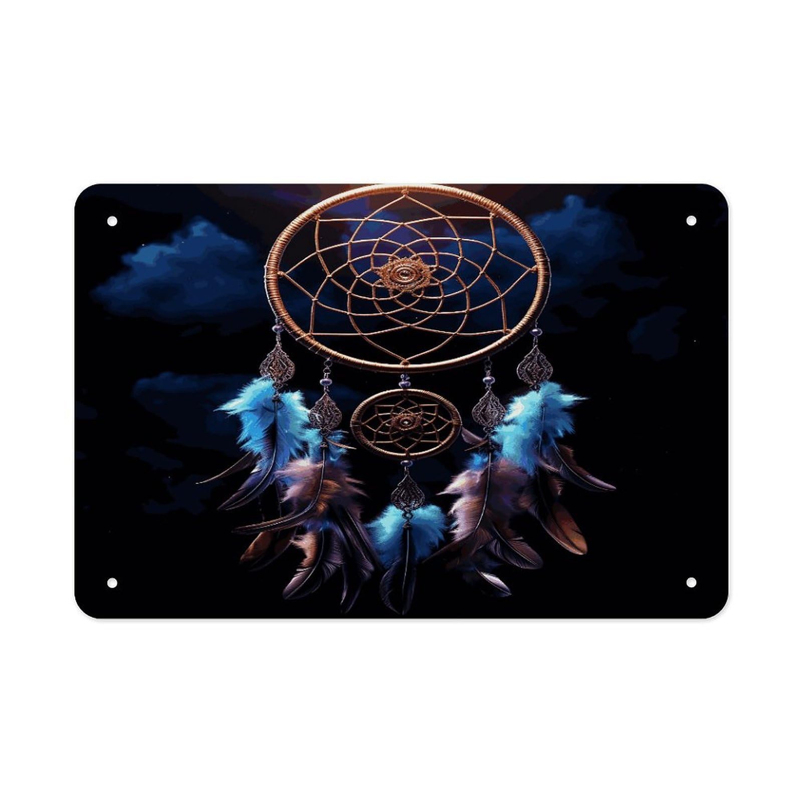 Fodpand Style Dream Catcher Wall Art Metal Signs Tin Sign