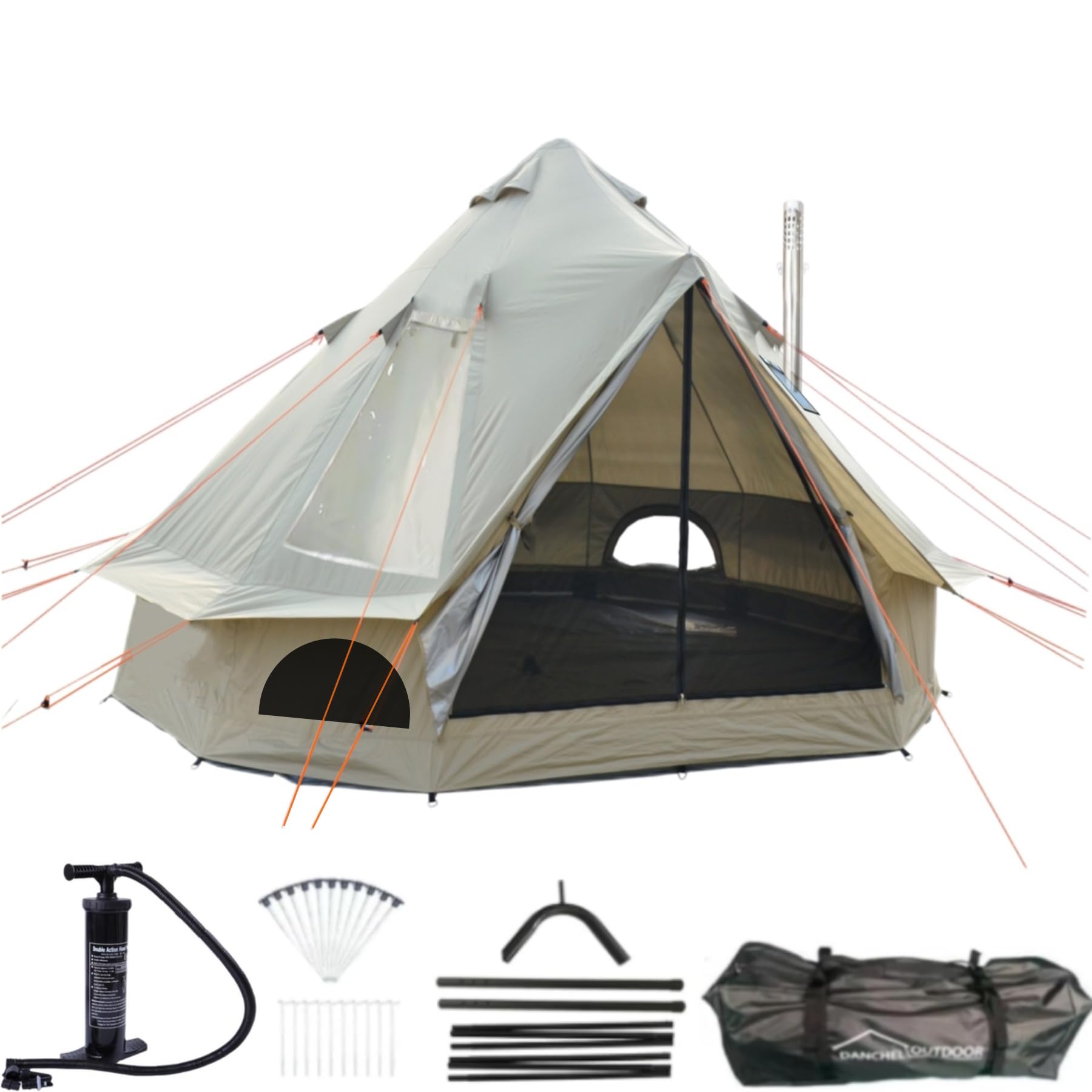 nylon bell tent Amazon.com: DANCHEL OUTDOOR B2I Portable Inflatable with Stove Jack Big Skyview, No Center Pole Tent Blow up Yurt Tent for 1-3 Person 300D Oxford Nylon,3m/9.8 Dia. Khaki : Sports & Größe:42 2/3 (8.5 UK) John Mayer boards - Holster but also is effectively