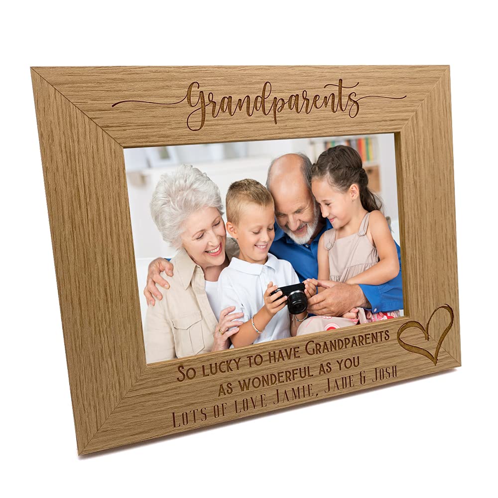 Ukgiftstoreonline Personalised Grandparents As Wonderful As You Photo Frame Gift (5 X 7 Inch)