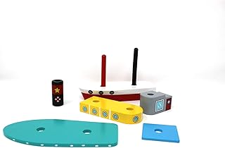 Jack Rabbit Creations, Inc. Tugboat Stack & Play Puzzle Toy