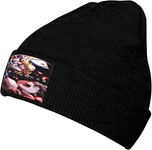 Miniatura 2 de Johnjmax Anime Angels of Death Knit Hat Winter Warm Slouchy Knit Cap for Mens and Womens Black