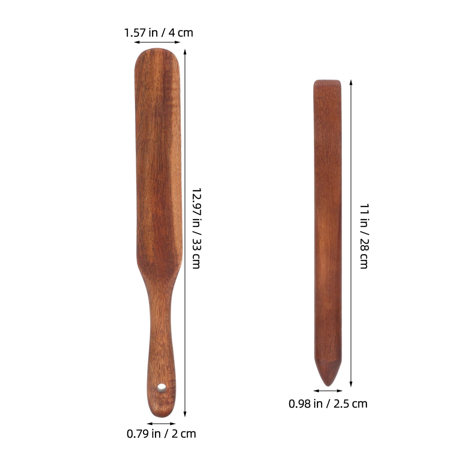 ABOOFAN 3 Piezas Remover de Madera de Acacia Batidor de Pan Utensilios de Cocina de Madera Varilla para Remover Masa Madre Herramienta para Mezclar Pan Herramientas de Cocina Varilla