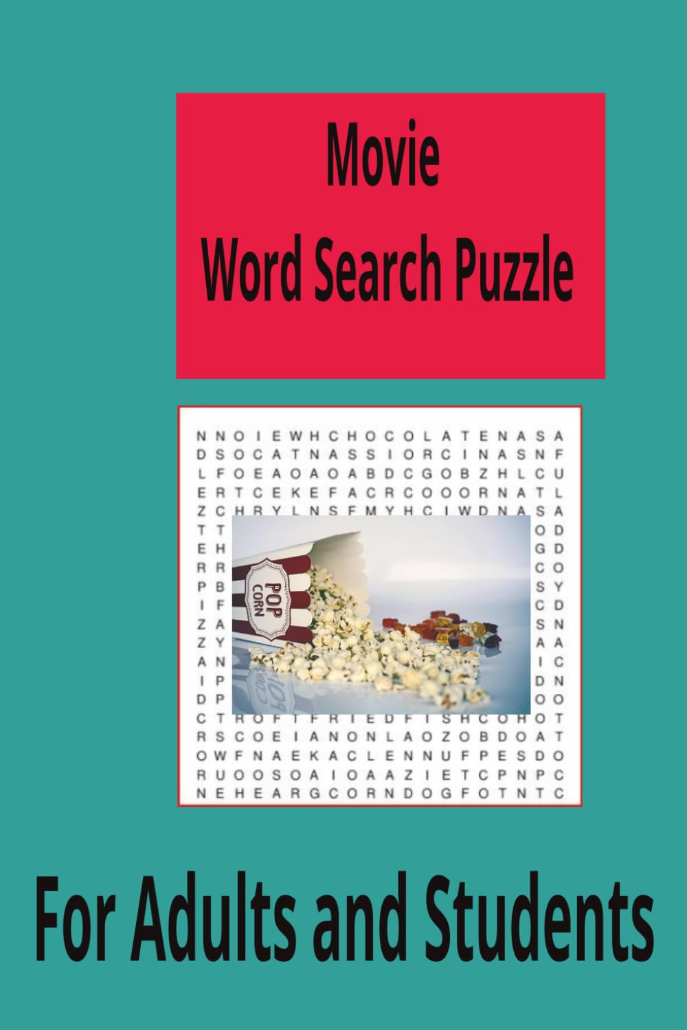 Movie Word Search Puzzle: Word Search for Adults 495 Words: Relaxing Word Find Puzzle Book for Adults and Seniors, Large Print with Solutions Paperback.