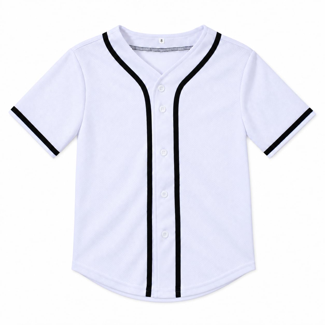 Yuji Itadori Kids Baseball Jersey Button Boys Short Sleeve T-Shirts Hip Hop Fashion Casual Sports Solid Color Shirt