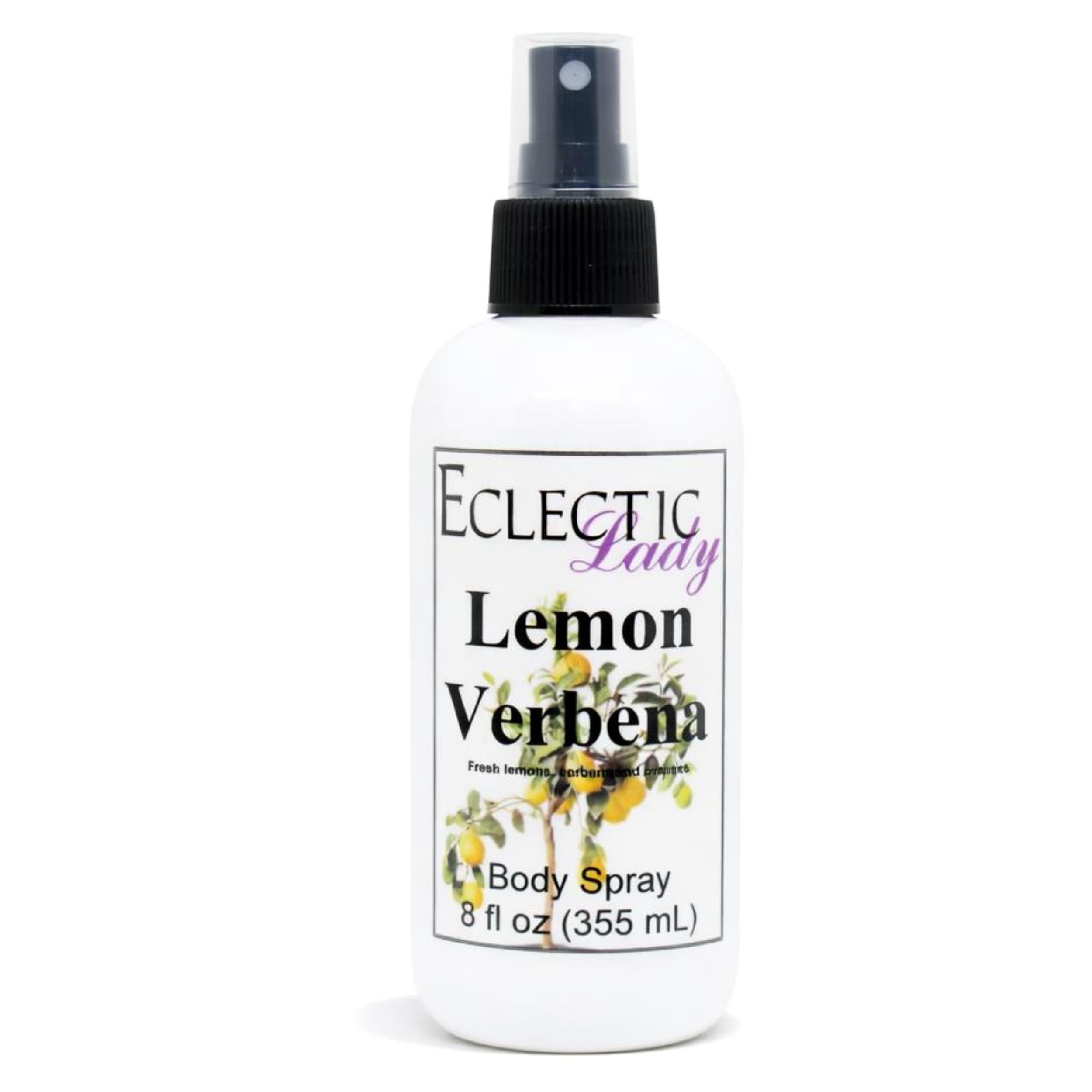 Eclectic Lady Lemon Verbena Body Spray, 8 ounces, Body Mist
