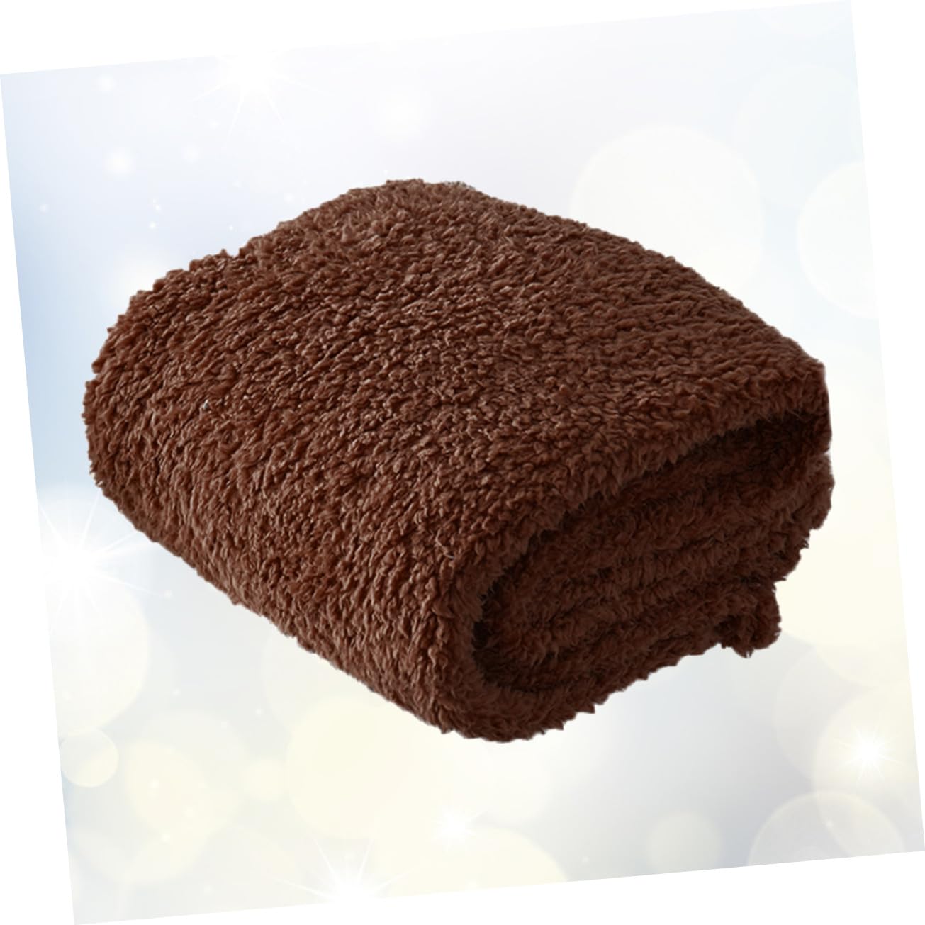 ibasenice Manta para Perro y Gato de Felpa Suave Tamaño L Color Café