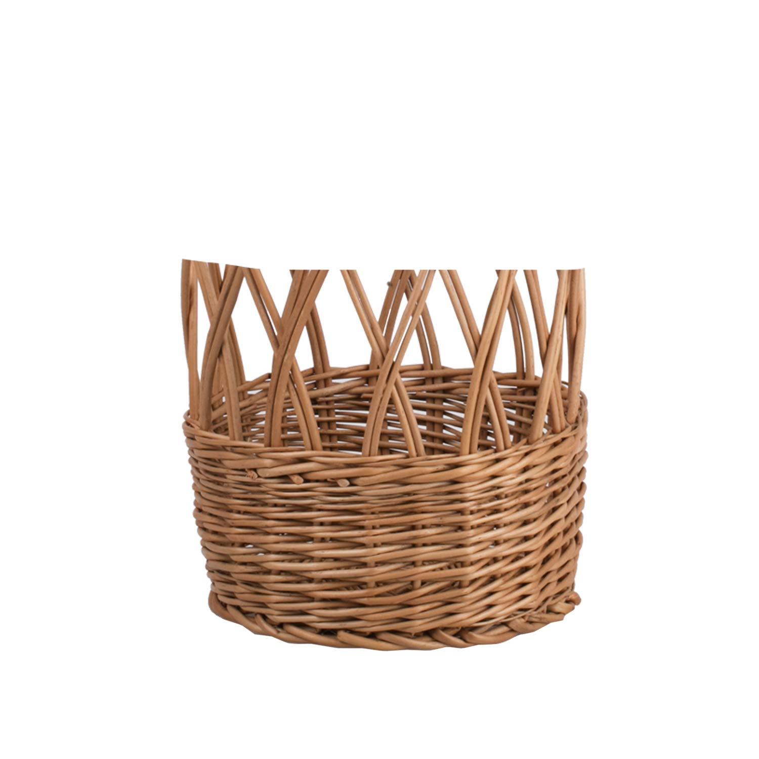 Chariot à Pain en Osier, Huche et Présentoir pour Baguettes ou Pain Long - Taille Moyenne (Naturel)