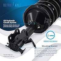 Vista 1426 de Detroit Axle - Kit de suspensión delantera de 10 piezas para Chevy Aveo Aveo5 Pontiac G3 Wave 2 Ready Struts Assembly 2 Enlaces de barra