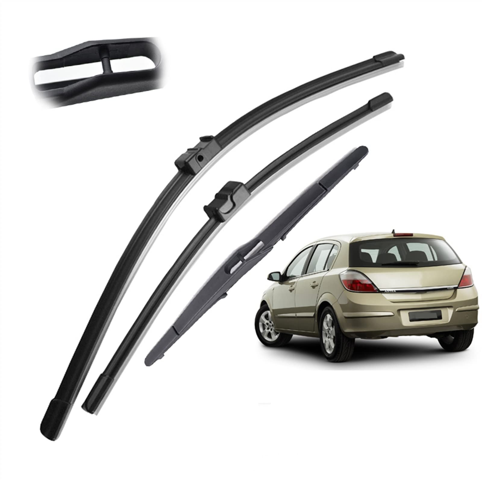 LHD Anteriore Posteriore Tergicristallo Spazzole Di Gomma Parabrezza Parabrezza Accessori Auto Per Opel Per Astra H 2004 2005 2006 2007 2008 2009 Parabrezza