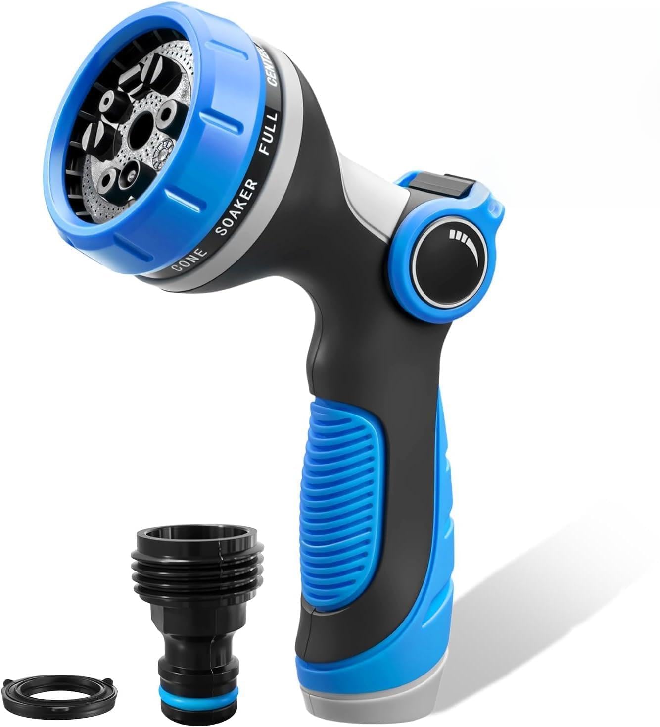 Garden Hose Nozzles,Hose Spray Nozzle with Adjustable 10 Watering Patterns