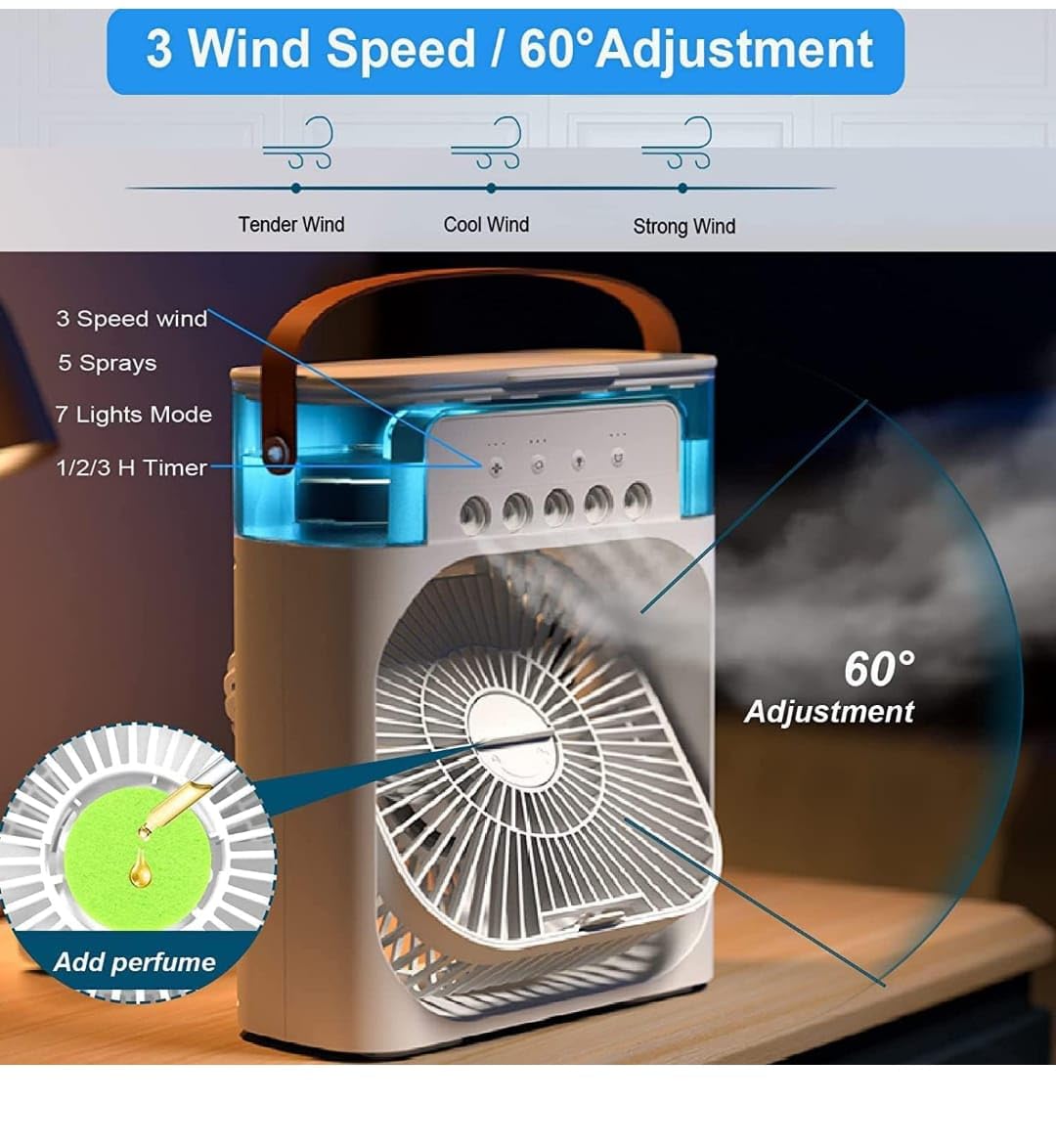 RIDHIM ENTERPRI MiNi CoOlEr FoR RoOm CoOlInG MiNi CoOlEr AiR CoOlEr PoRtAbLe AiR CoNdItIoNeRs FoR HoMe OfFiCe ArTiC CoOlEr 3 In 1 CoNdItIoNeR MiNi CoOlEr HoMe (Multi) 3
