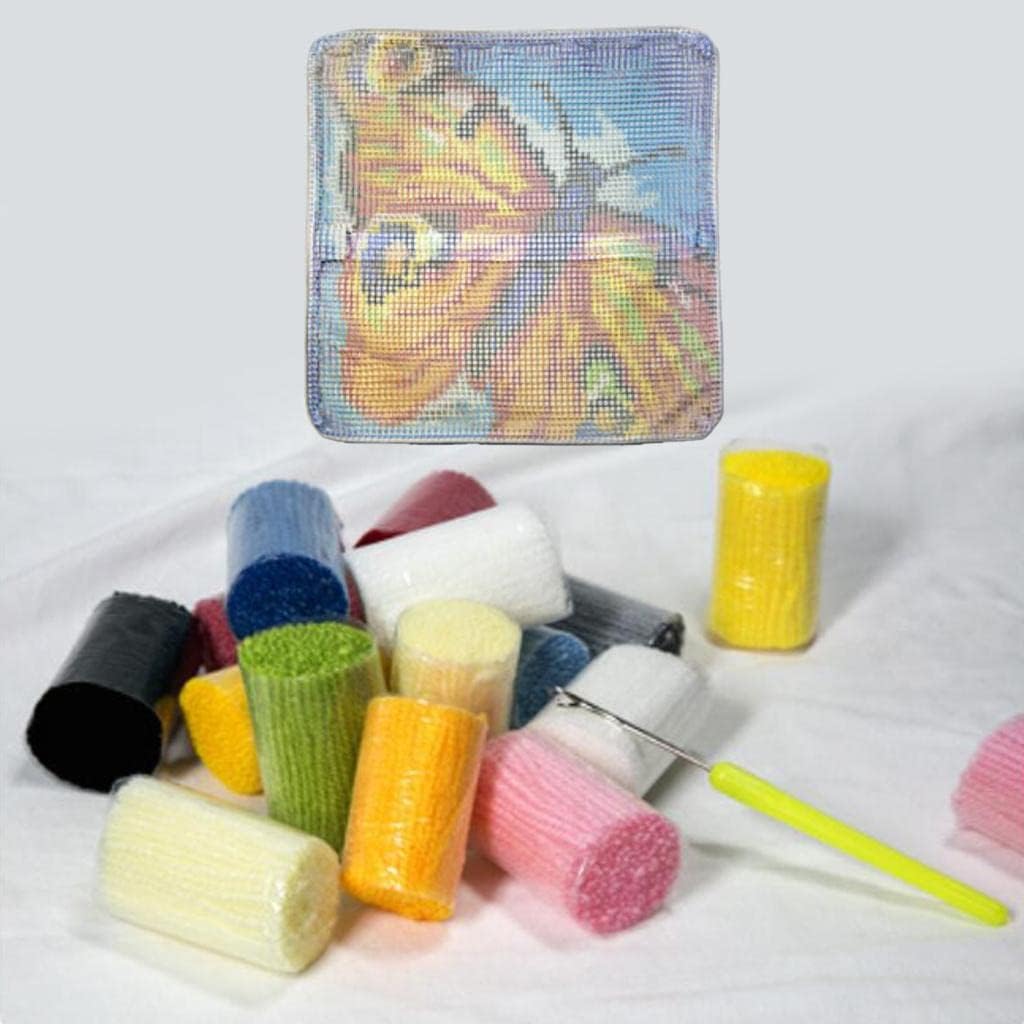 Christmas Latch Hook Kit DIY Rug Making Carpet Embroidery Kit, Christmas Tree