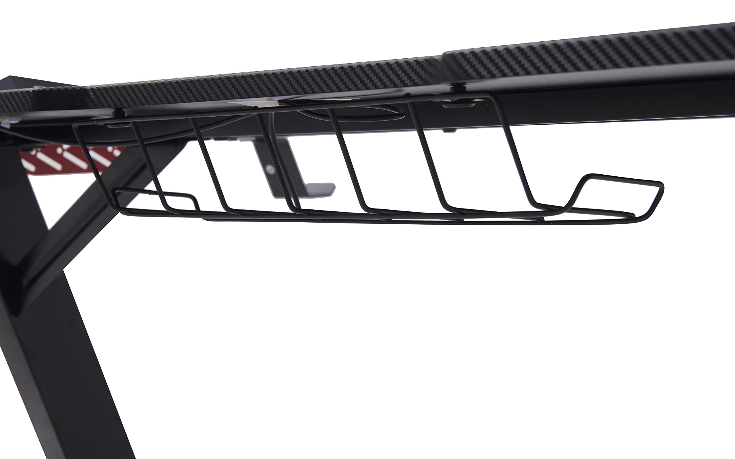YULUKIA100020 PC-Computer-Gaming-Schreibtisch, mit Getränkehalter, Kopfhörerhaken und RGB LED, 120*60*75cm