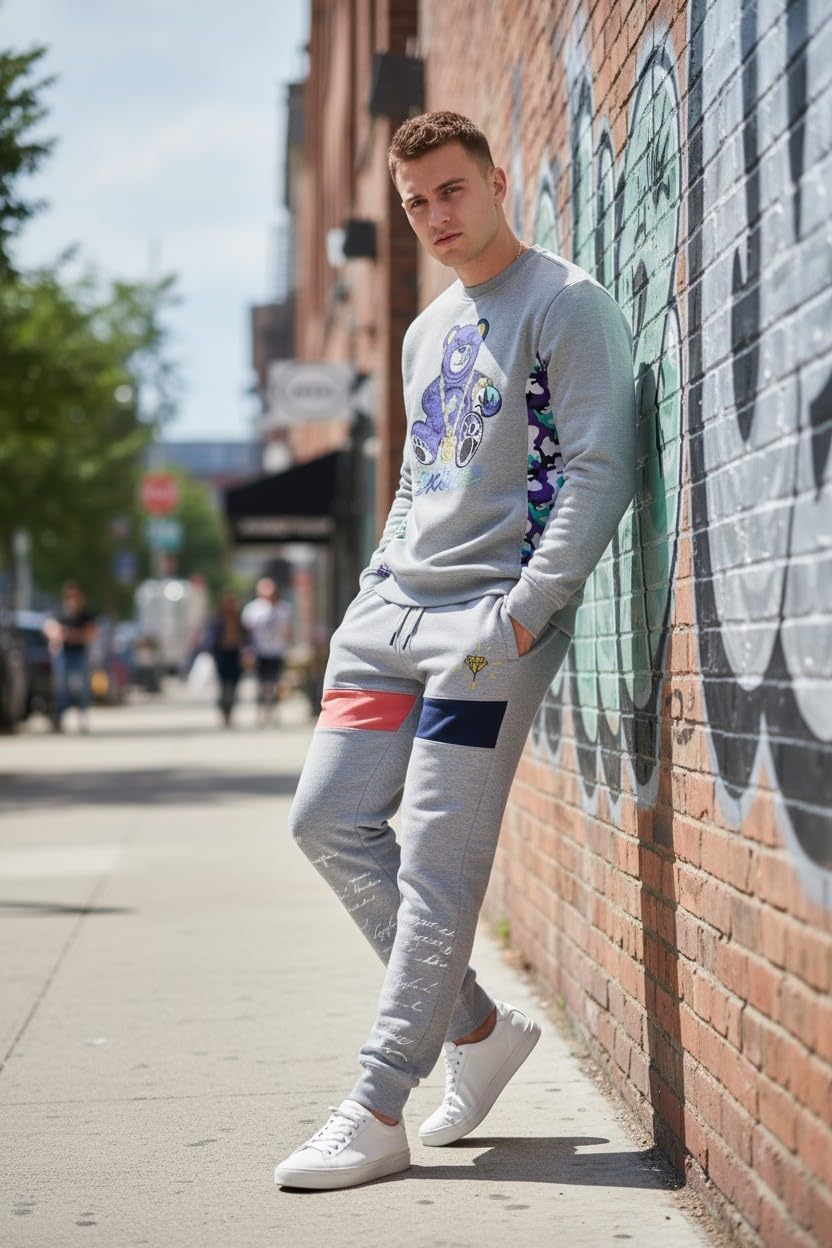 SCREENSHOT P1113 Fleece Pants Premium Urban Streetwear Graphic Sweatpants - Classic Jogger Fit - Image 8