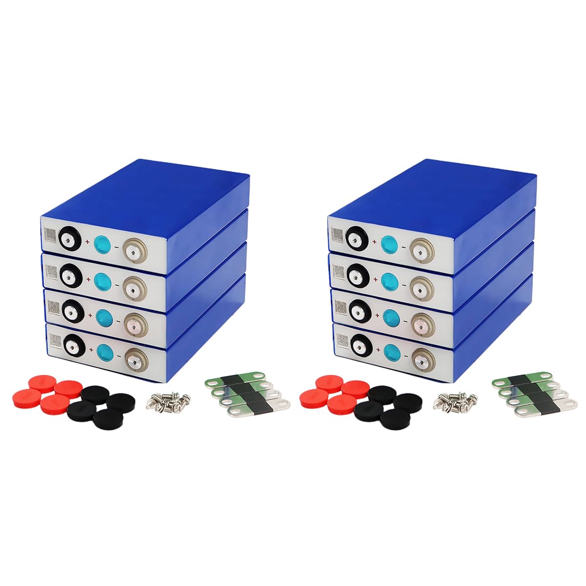 EVE LiFePO4 Cell 3.2V 105Ah Grade A Battery Deep Cycle Lithium Iron Phosphate Rechargeable Battery with QR Code,Screws and Bus Bars