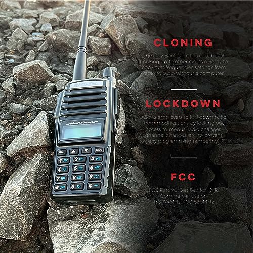 Image of BaoFeng UV-82C Dual-Band 136-174 /400-520 MHz FM Ham Two-Way Radio, Transceiver, HT with Battery, Earpiece, Antenna, Charger