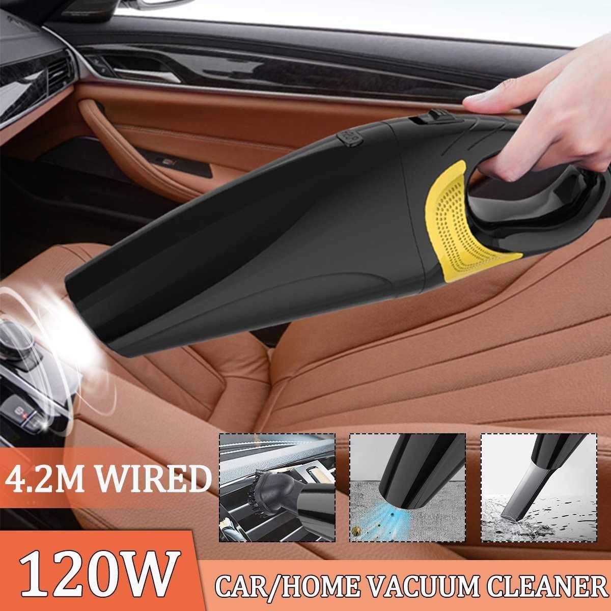 cigarette vacuum Amazon.com: LSHAOBO Wired Car Vacuum Cleaner Portable Handheld Cigarette  Light Charging 120W Wet&Dry Home Car Vacuum : Automotive