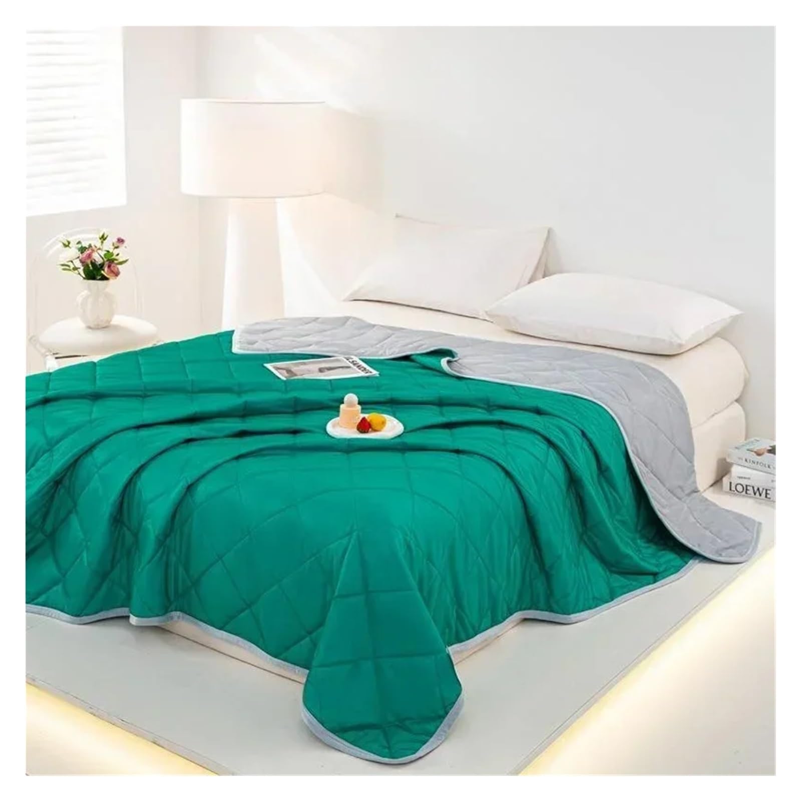 IUVYTA Summer Duvet Summer Breathable Ice Silk Blanket for Bedroom Washable Plaid Air Conditon Comforter Lightweight(A5 summer blanket,200x230cm XL)