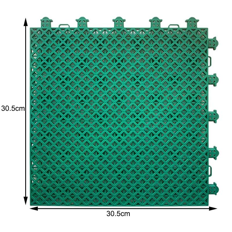 Este Juego de 27 Alfombrillas Antideslizantes de Goma entrelazables para Ducha y Patio (30,5 x 30,5 cm) es Impermeable, fácil de Limpiar e Ideal para Uso en Interiores y Exteriores.