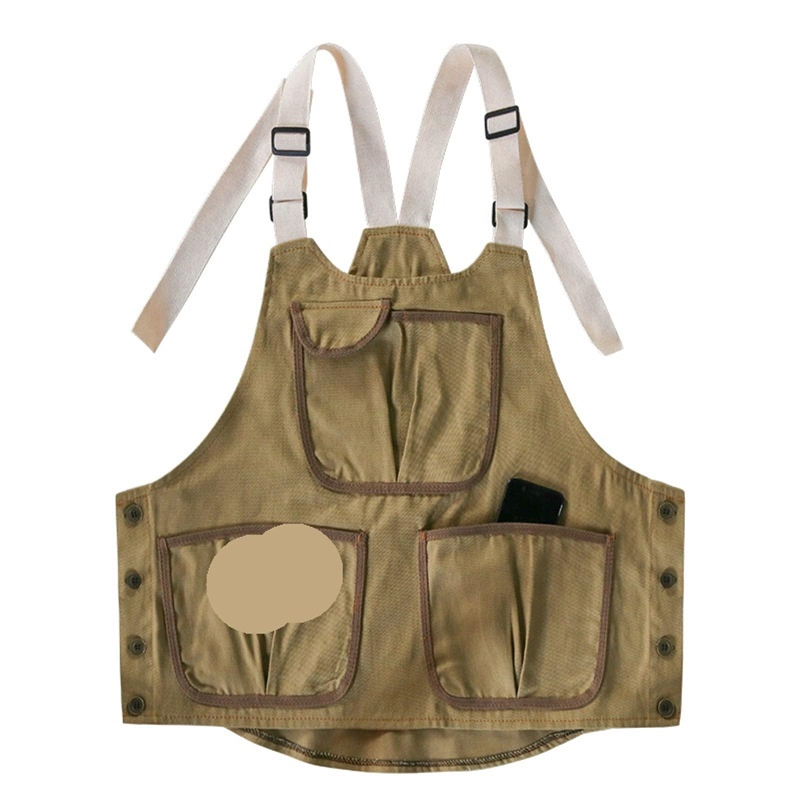 Delantal de Trabajo Delantal vaquero industrial Barista Restaurante Cocina Camarero Ropa de trabajo Monos pintura