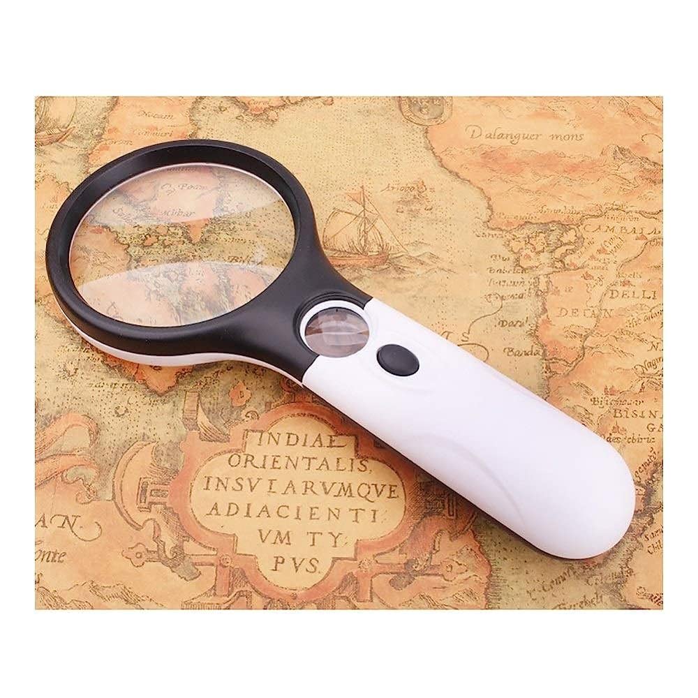 asdchZen Magnifying Glass,Hand Held Classic Magnifier 20X Lens Reading Aids Glasses For Partially Sighted Or Anymagnifier/Black