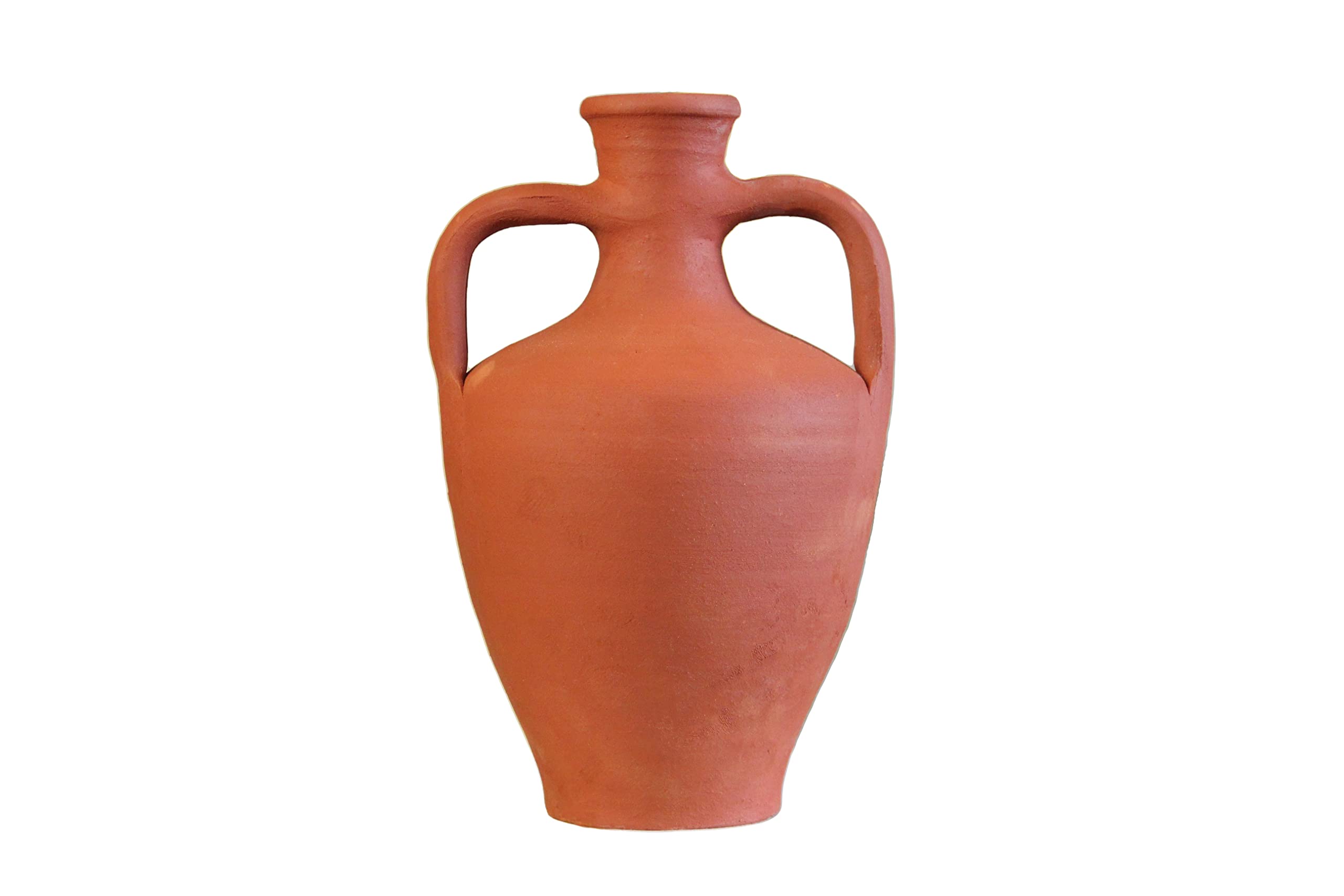 Cruche d’eau amphore à double poignée en terre cuite, pichet en argile, carafe à vin, vase de décoration intérieure, pot de poterie, cadeau de cuisine traditionnelle, adapté au bricolage!