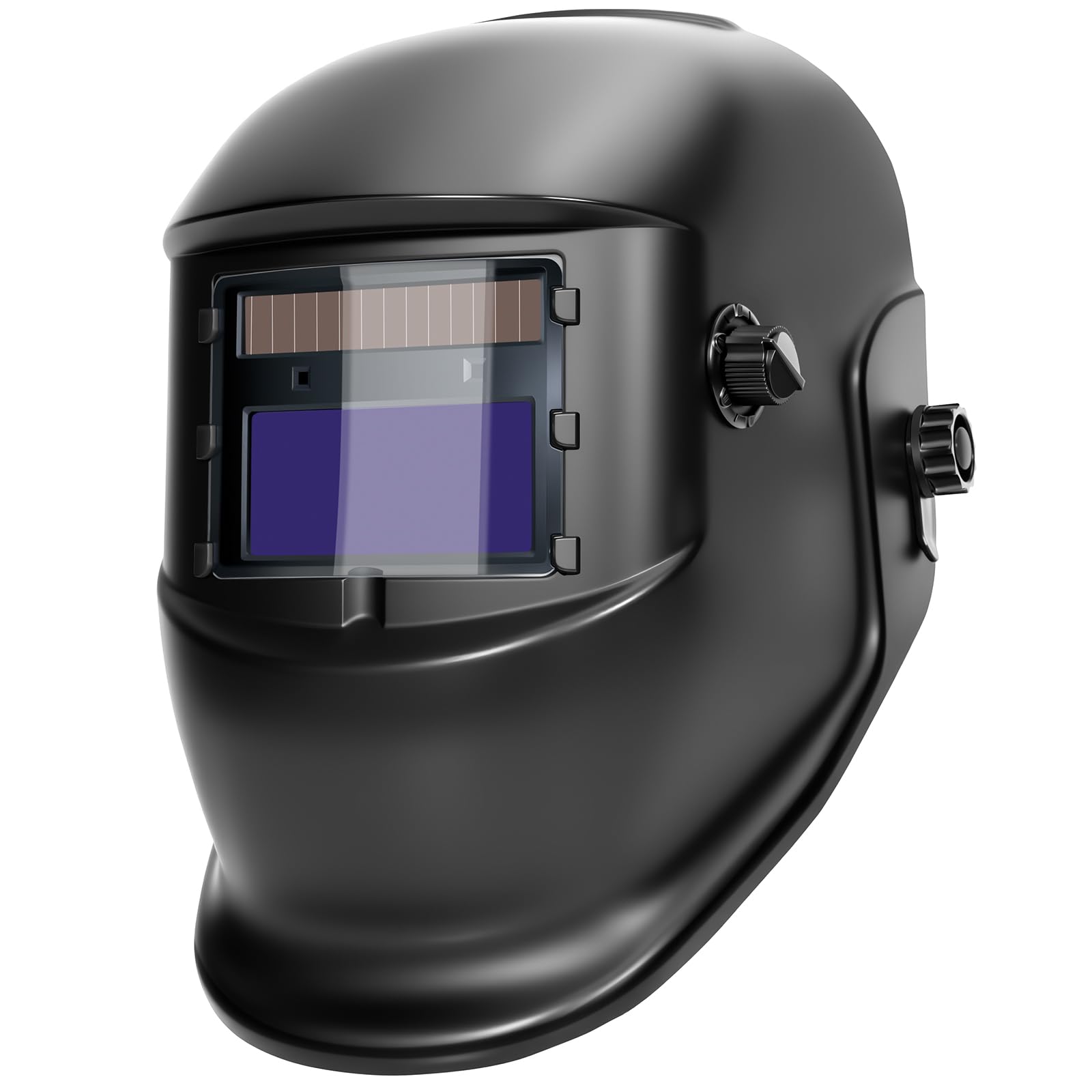 HYCHIKA Máscara de Soldador Auto Oscurecible - Casco de Soldador Solar con Pantalla Ajustable DIN 9-13 y 2 Sensores Independientes, Casco de Soldador con Batería Reemplazable, Gorro de Soldador