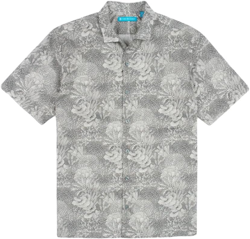 Tori Richard Men's Regular Fit Short Sleeve 100% Cotton Button Up Shirt