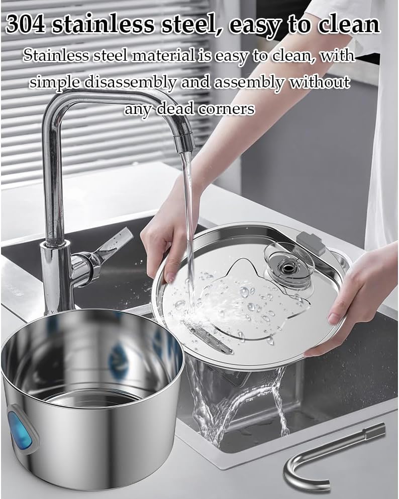 Miniatura 6 de Pawdrate - Fuente de agua para perro, dispensador automático de agua para perros y gatos con bomba silenciosa, gran capacidad de 3.2 L, 3 modos de