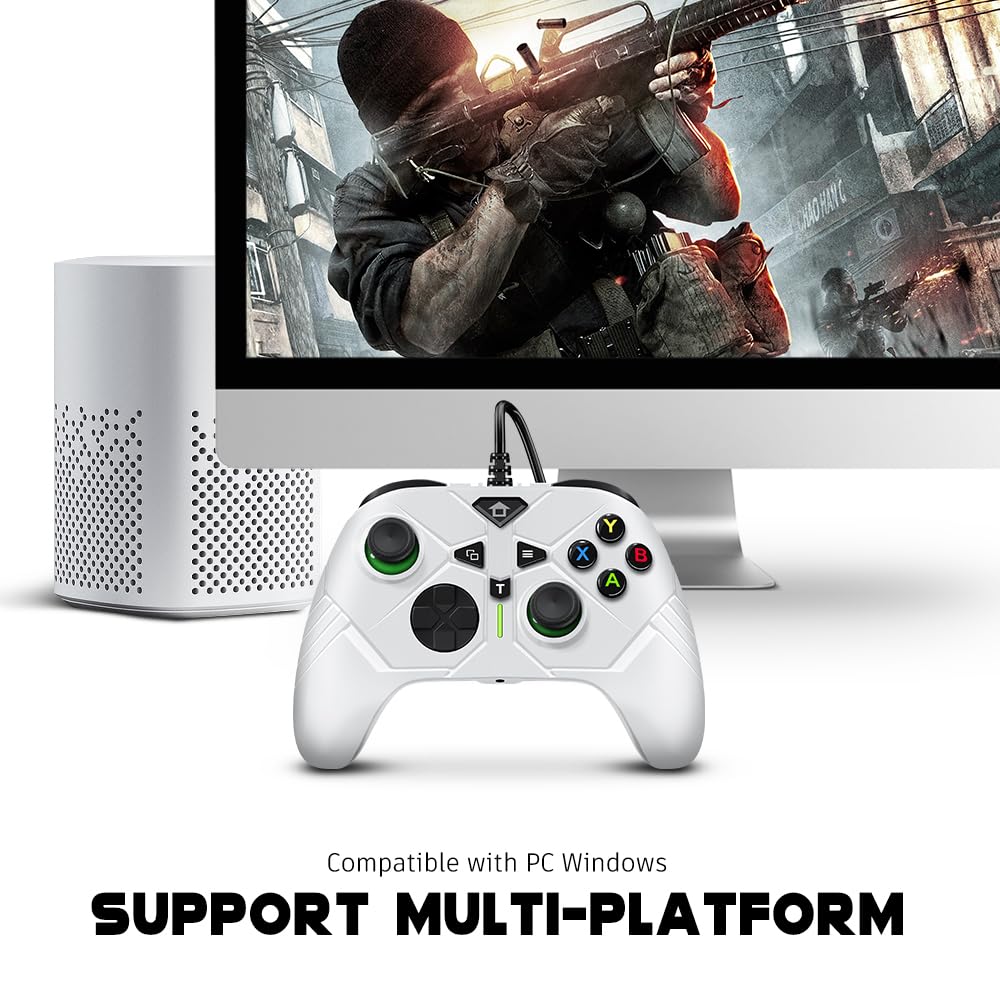 Amazon.com: AceGamer Wired Controller for Xbox One, White Color