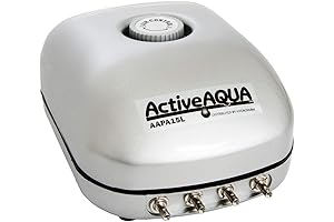 Hydrofarm Active Aqua 4 Outlets 6W 15 L/min Air Pump