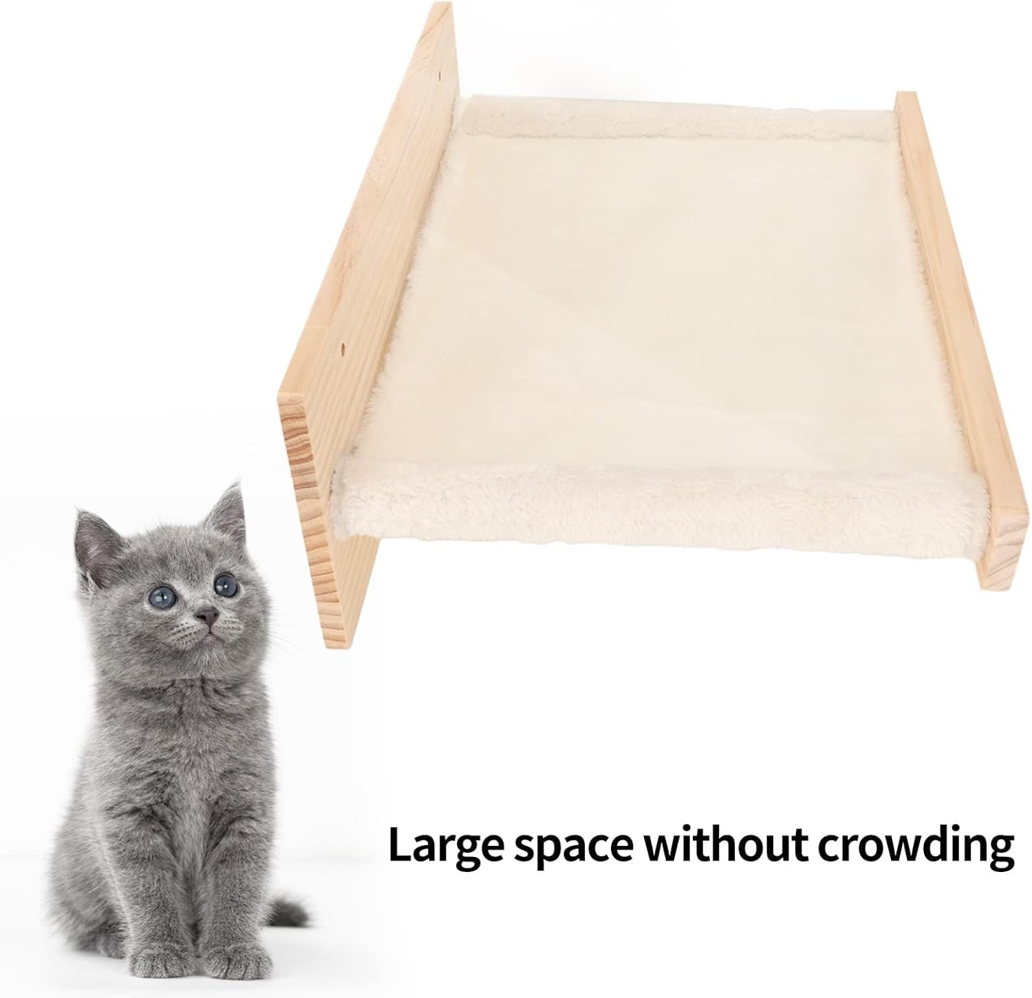 Wall Mounted Cat Hammock Bed Cat Wall Furniture Breathable Washable Saving Space Window Perch Shelf for Indoor Summer