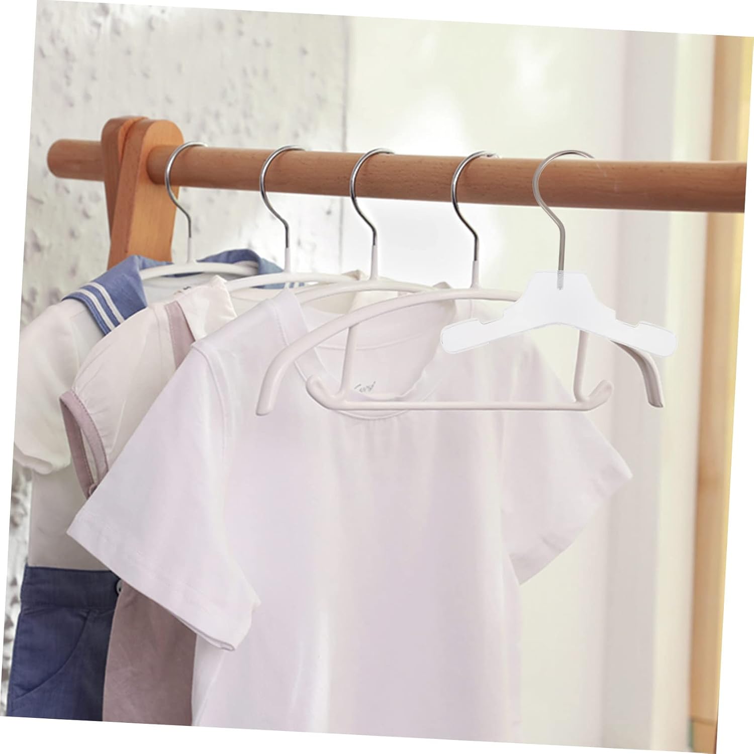DOITOOL Dog Apparel Hanger Pet Hanger Coat Hangers Dog Clothes Dog Collar Hanger Puppy Anti-skid Clothes Hanger Mini The Dog