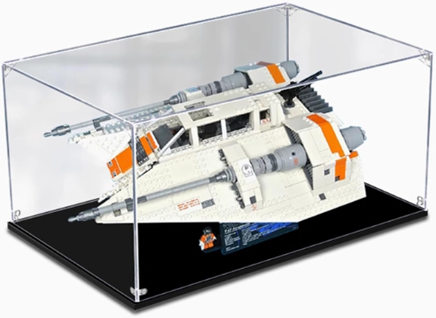 Acrylic Transparent Collectible Display Case for Lego 75144 Snowmobile Model. Display Case Showcase Dust Collection (Display Case Only) (3mm)
