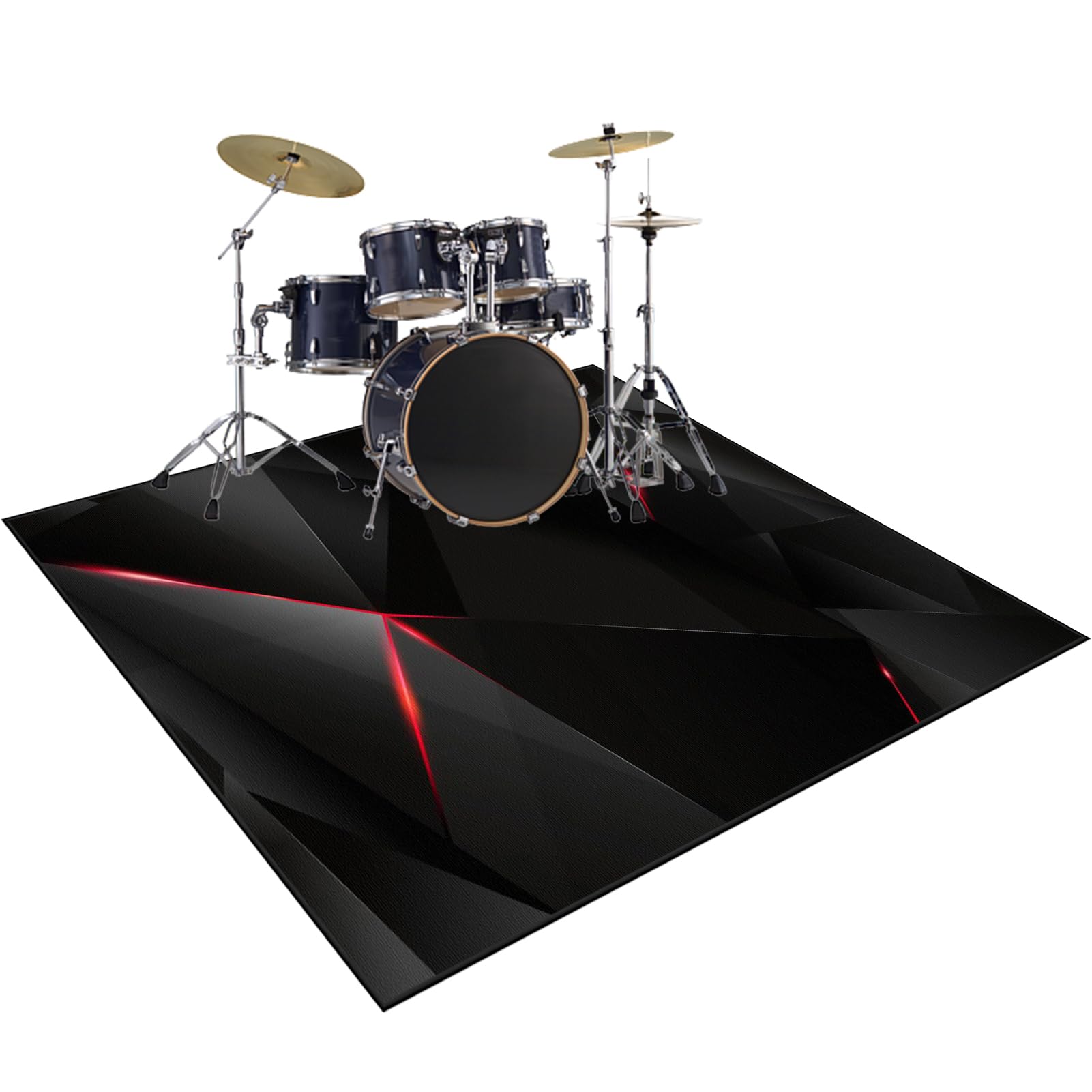 Rxibefuw Color-136 150 X 120 Cm Drum Mat Soundproof Mat, Sound-Absorbing Mat, Rectangle Drum Carpet, Professional Rectangle Electronic Jazz Drum Kit For Bass Drum Snare And Other Musical Instrument Mat