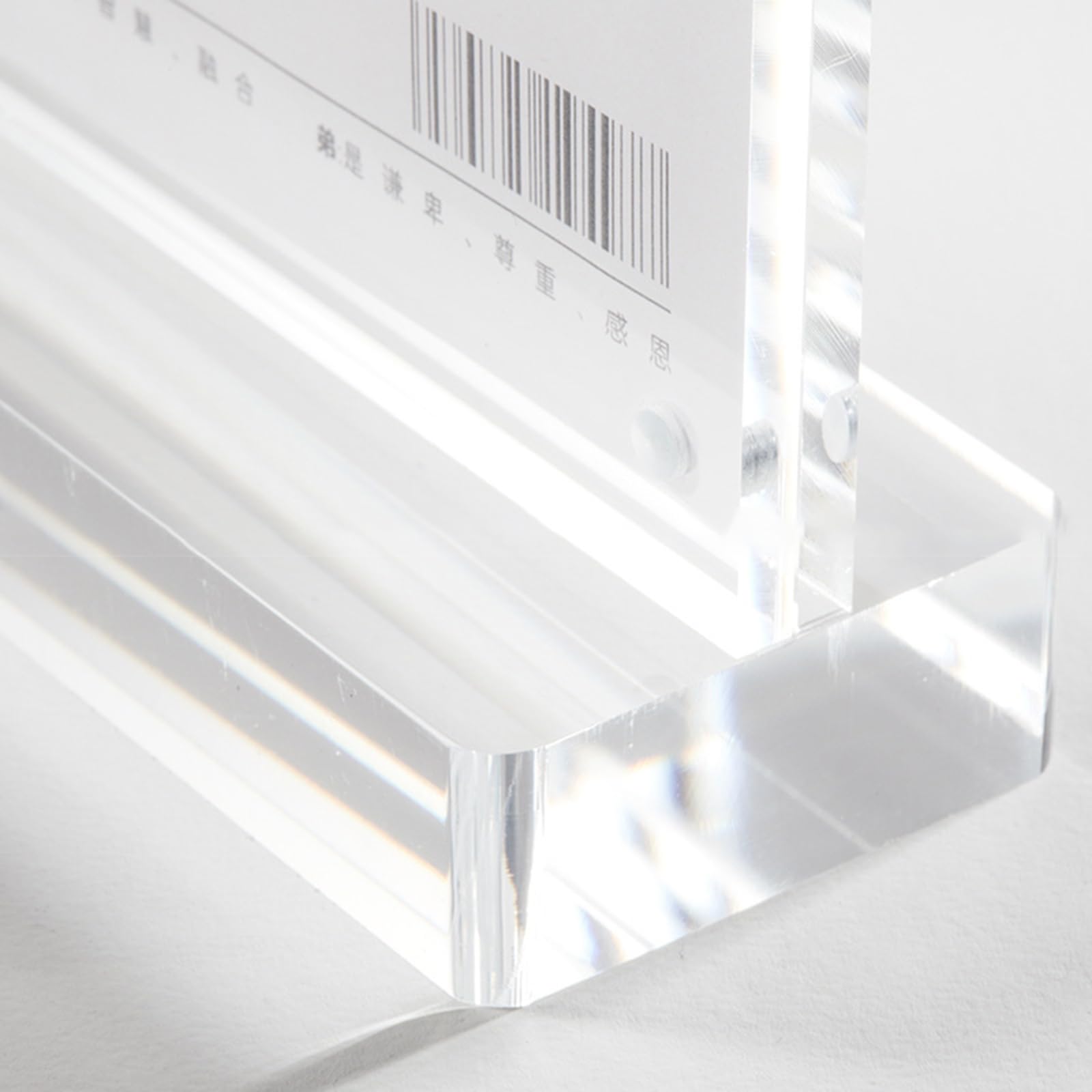 Espositori da Tavolo in Acrilico,Porta Cartelli in Acrilico,Espositore da Tavolo,Acrylic Sign Holder,Bordi Lisci,Robusti,Facile da Pulire,per Cartelli,Brochure,Volantini,Menu