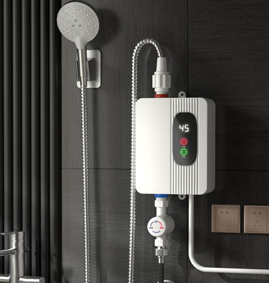 Electric Instant Hot Water Heater Shower Tankless Hot Water 3500w Instant Water Heater Hose Bracket for Bathroom