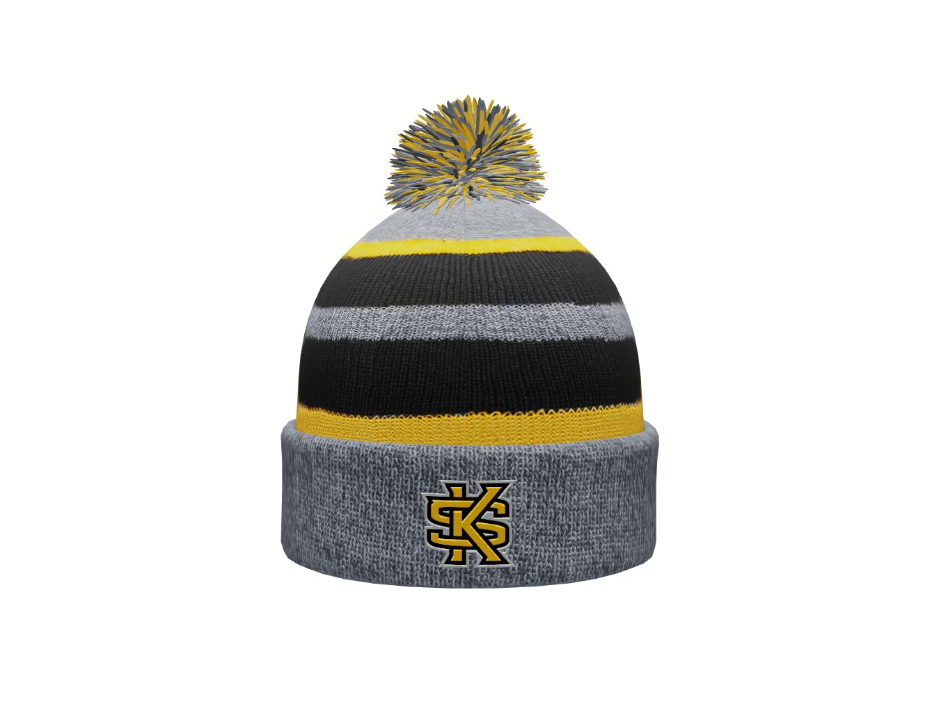 NCAA Prime Cuffed Fold Over Pom Pom Winter Knit Hat Beanie