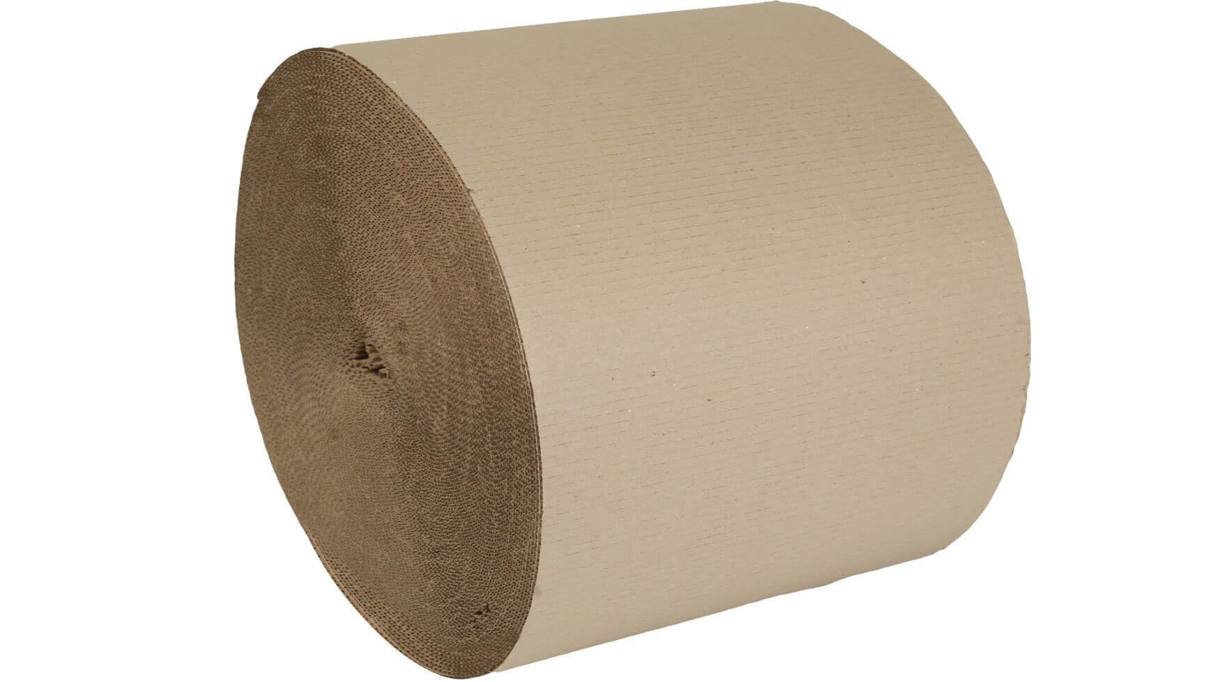packster 1x Rollenwellpappe Wellpapprolle 40cm 70lfm Braun C-Welle Wellpappe Verpackungsmaterial für sicheren Versand & Lagerung