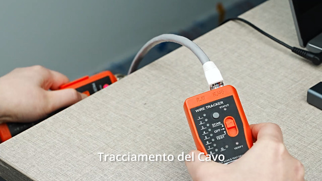 Tester Per Cavi Di Rete RJ45/RJ11 - Tracciatore Cavi LAN Con Cuffie Per Localizzare Cavi Telefonici - Foto 9