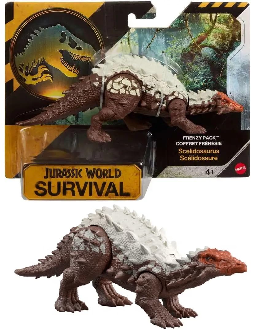 Mattel Jurassic World Survival Frenzy Pack Scelidosaurus Figure