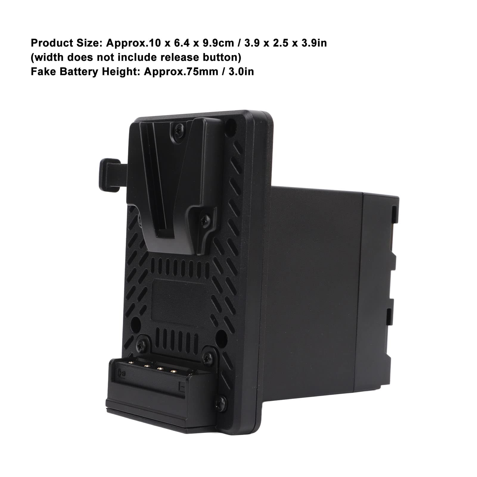 Convertidor de Batería de Montaje en V Adaptador de Corriente Decodificación Completa para Cámaras de la Serie NP F970 NP F960 Uso Fotográfico Diseño Duradero 1 Unidad