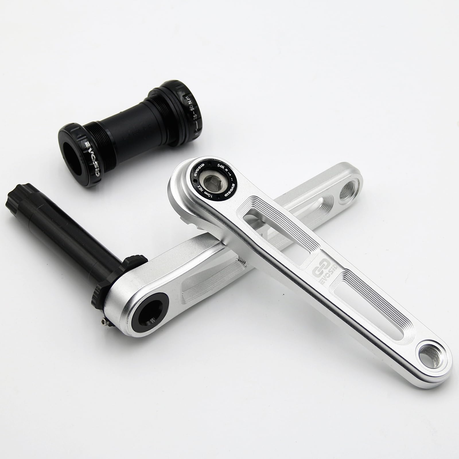 EVOSID軽量クランク Φ24×170mm, 取付規格 GXP 3ボルト Amazon | EVOSID 超軽量 ロードバイク クランクセット 160/165/170mm